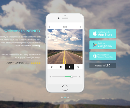 infinity free cover bootstrap template